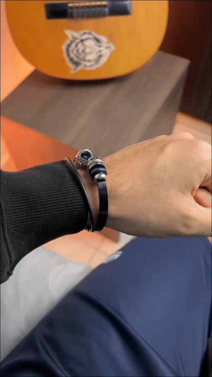 Pulsera de Cuero Vintage Guitar